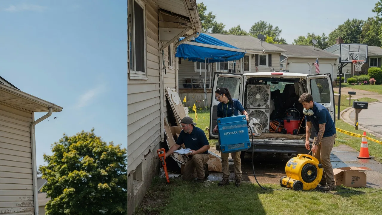 Ceiling Leak Cleanup in Norwood, PA near me
